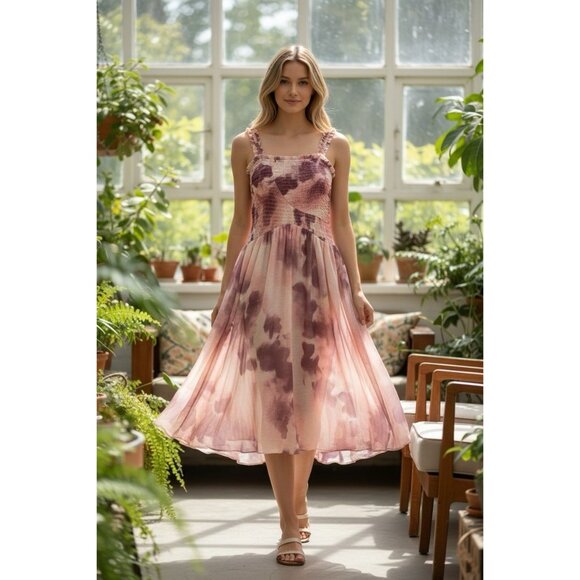 Free People Dresses & Skirts - Free People X Revolve Tessa Smocked Midi Dress Women’s NWT  MSRP $168 Size S